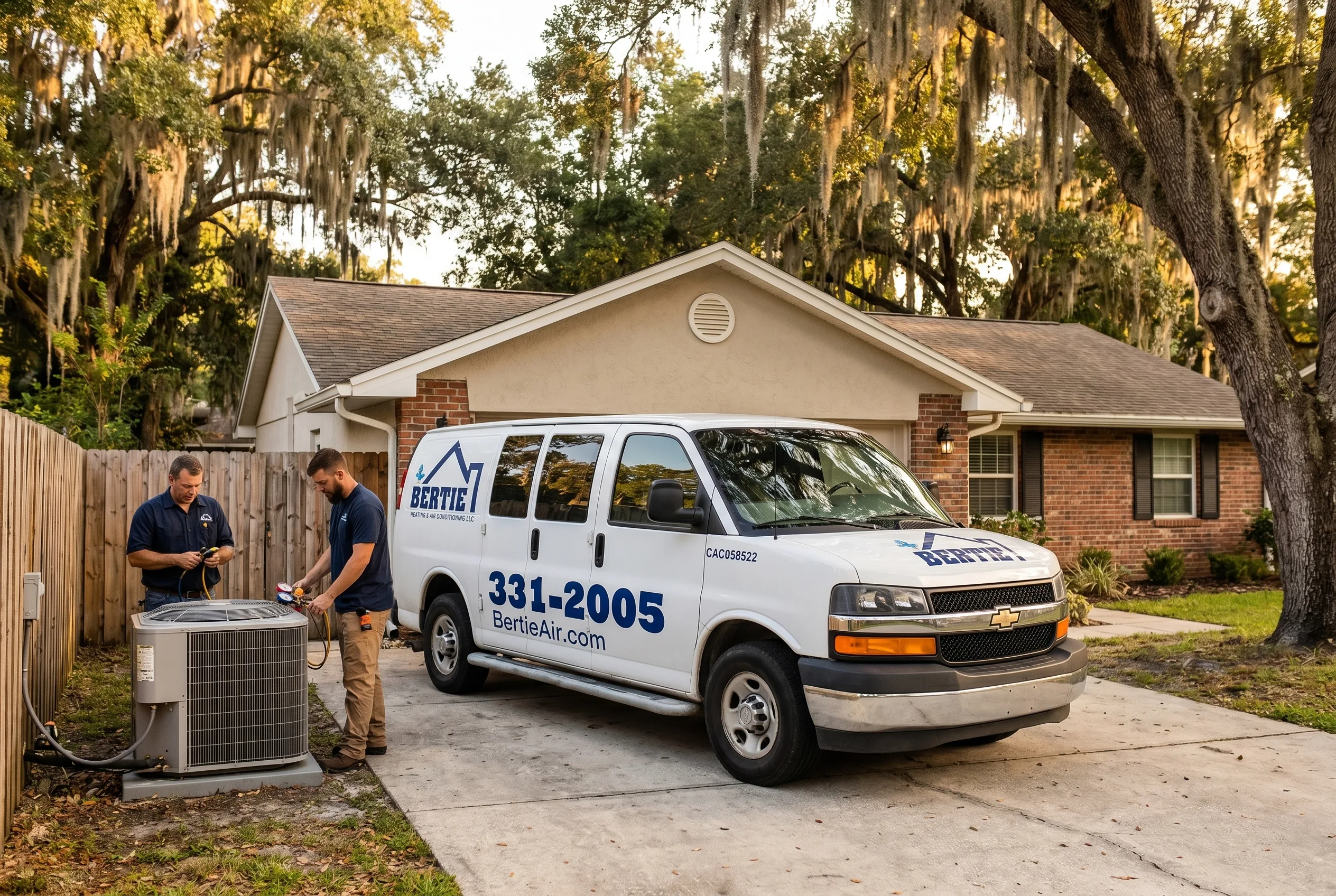 A Gainesville, Florida neighborhood served by Bertie Air