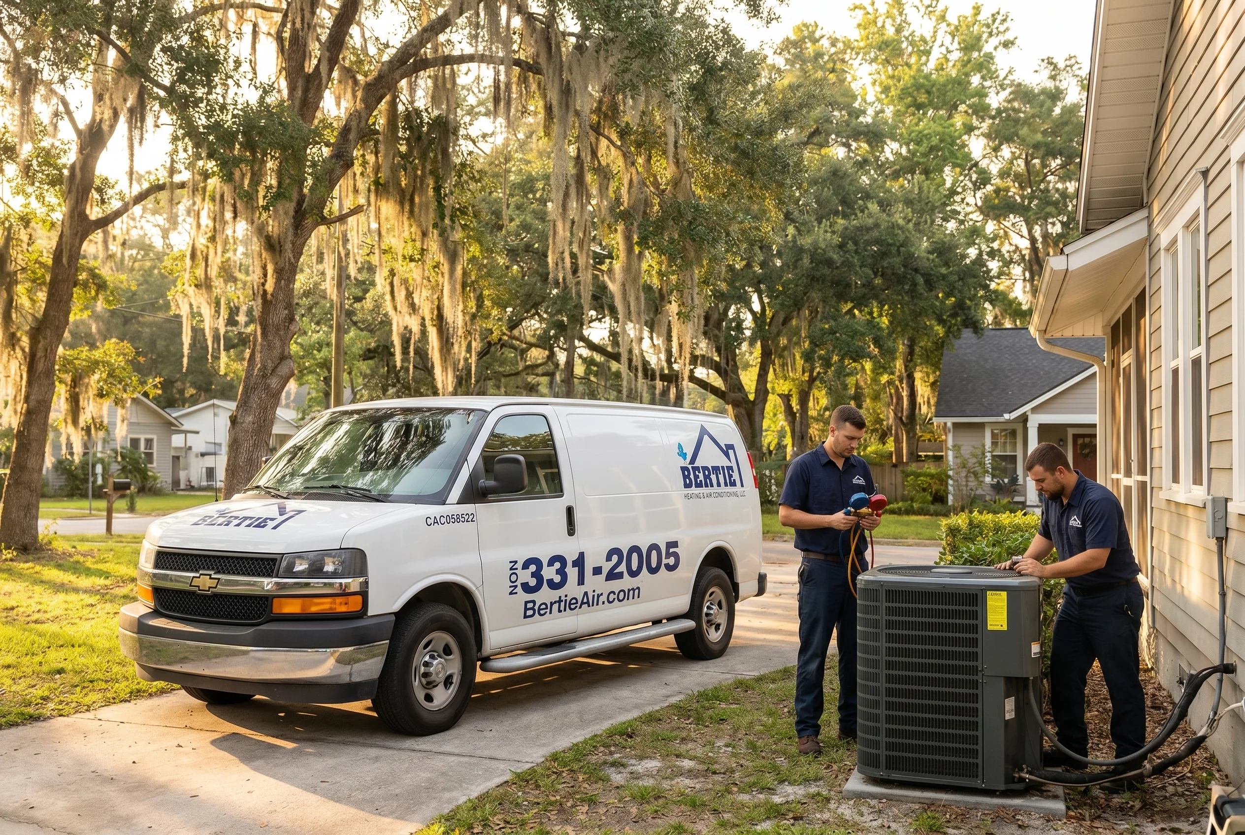 A High Springs, Florida neighborhood served by Bertie Air