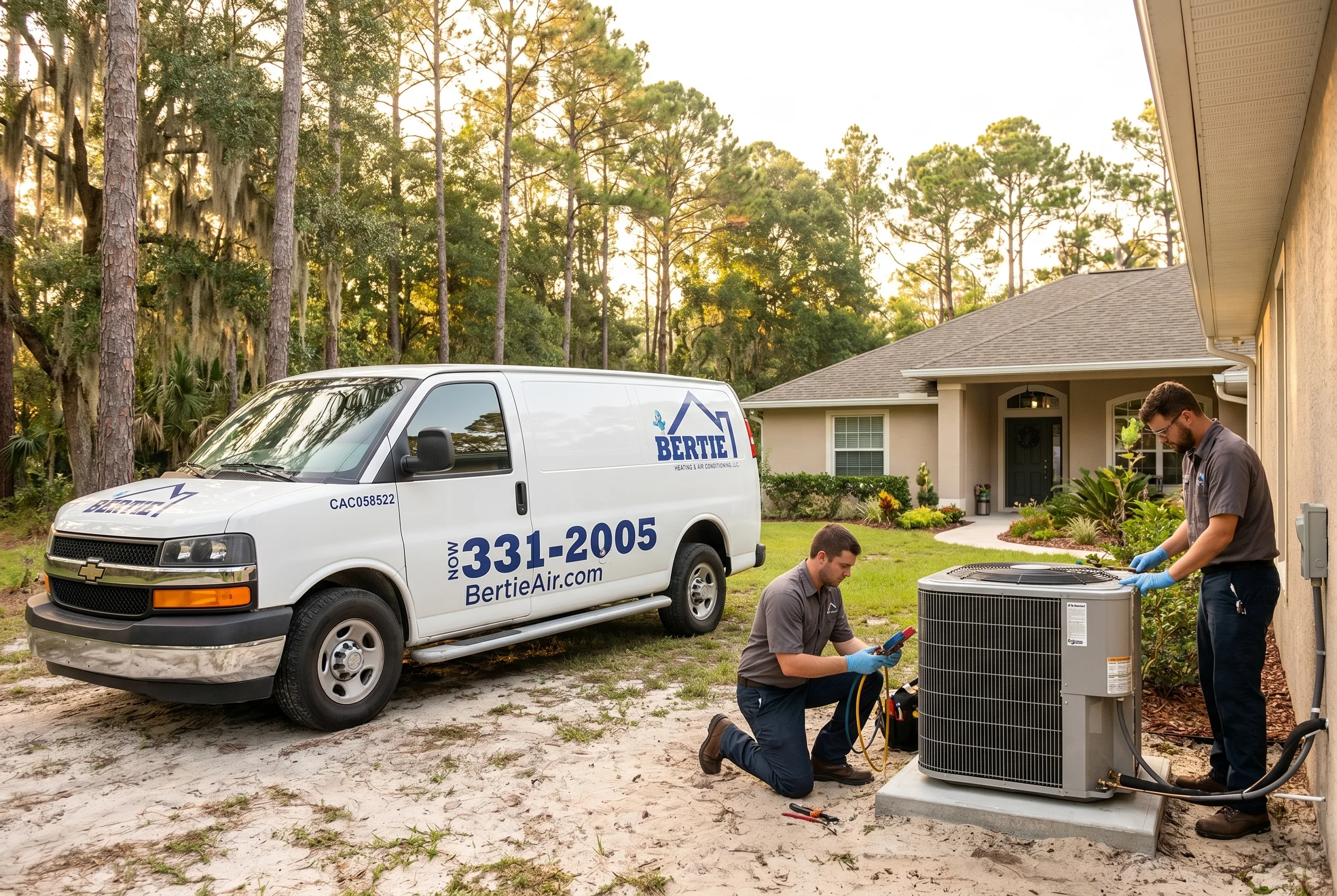 A Keystone Heights, Florida neighborhood served by Bertie Air
