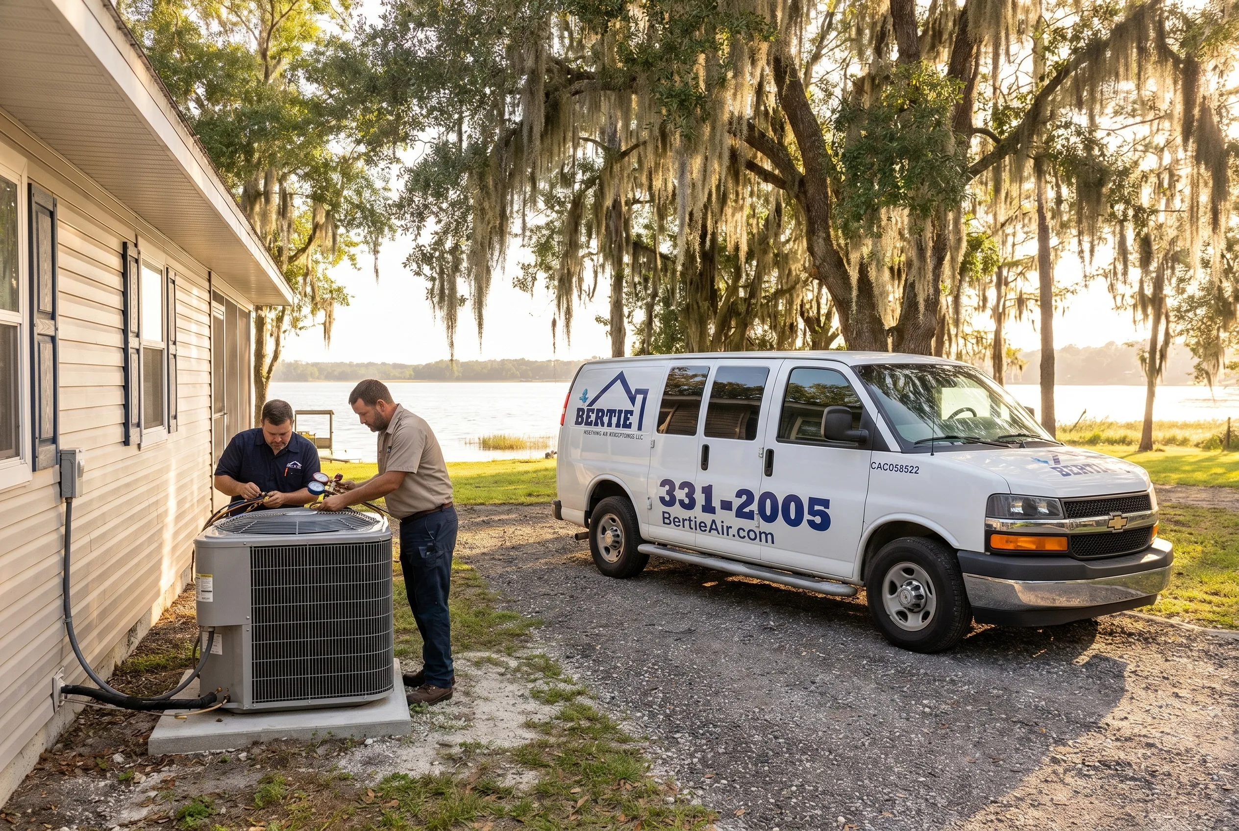 A Melrose, Florida neighborhood served by Bertie Air