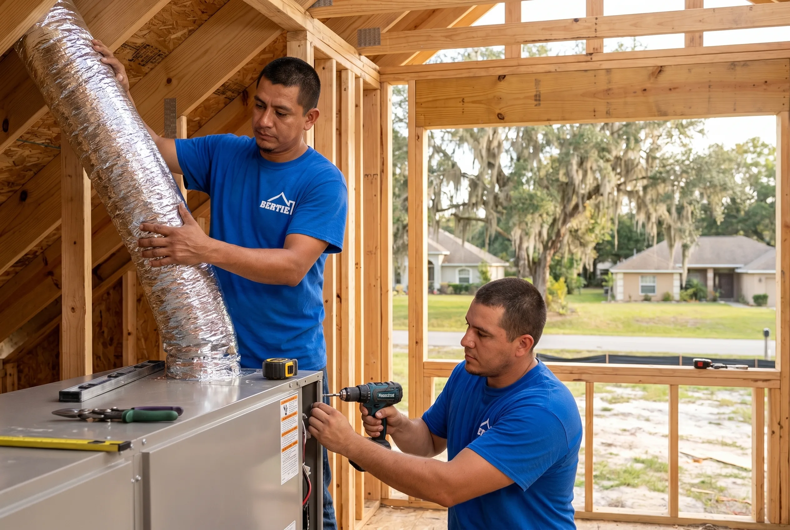 New Construction HVAC in Gainesville, FL by Bertie Air